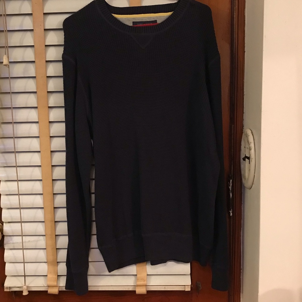 Tommy Hilfiger Dark Blue Knit Crewneck Sweater